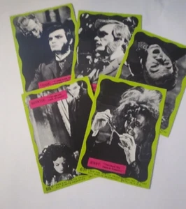 Lote de 5 tarjetas coleccionables Philadelphia Gum Dark Shadows 1969 serie 2 borde verde - Imagen 1 de 4