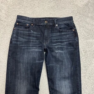 Lucky Brand Jeans Mens 30x30 363 Vintage Straight Dark Blue Casual Distressed - Picture 1 of 15