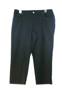 Navy Blue Jeans size 18W Woman Plus Pants New York Stretch casual comfort - Picture 1 of 6