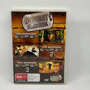 Sniper 1 2 3 (DVD 3 Discs)Tom Berenger, Combat Classics Movie, Free Postage - Picture 1 of 2