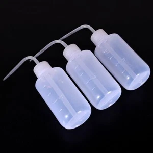 3X Tattoo Squeeze Bottles Diffuser Wash Green Soap Non spray Clear 250mL 8oz NEW - Picture 1 of 3