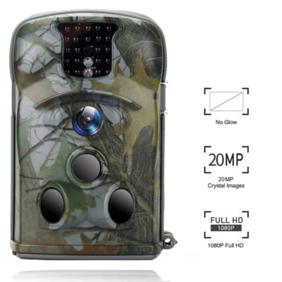 20MP 1080P Night Vision Hunting Camera Game Trail Trigger Wildlife Scouting - Image 1 of 4