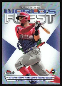 2023 Topps Finest Julio Rodríguez #2000-14 World's Finest Dominican Republic - Bild 1 von 2
