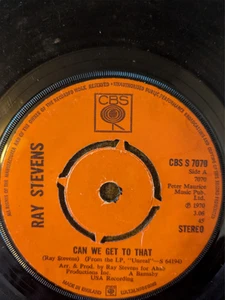 RAY STEVENS BRIDGET THE MIDGET / CAN WE GET TO THAT 1981 CBS 7" 45 CBS S 7070 - Picture 1 of 1