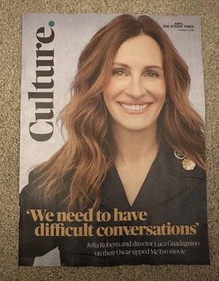THE SUNDAY TIMES CULTURE MAGAZINE 5th October 2025 5/10/25 Julia Roberts MeToo - Image 1 of 2