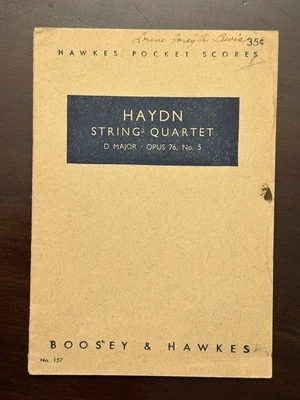 Haydn String Quartet D Major Opus 76 No 5 Hawkes Pocket Guide - Image 1 of 4