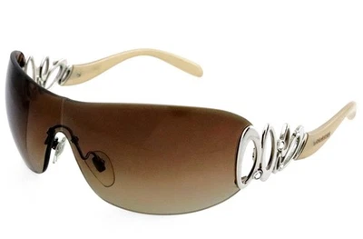 Nuevas gafas de sol BVLGARI BV 6029-B 102/13 marrón escudo cristal incrustado Italia Foto 1 de 4