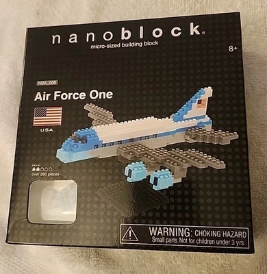 Air Force One Nanoblock Building Miniatur Building Blocks New 1 NBA 008 Toy F-S - Image 1 of 4