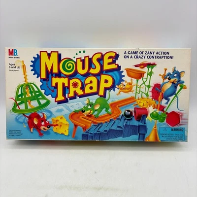 VINTAGE Mouse Trap COMPLETE Milton Bradley 1994 Classic Board Game Kids Family - Image 1 of 4