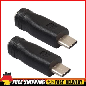 Conector de alimentación de CC macho USB 3.1 2 piezas 5,5 x 2,1 mm conector hembra a tipo C - Imagen 1 de 4