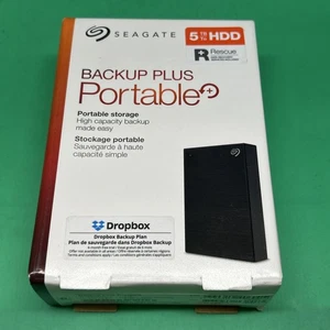 Seagate Backup Plus 5TB Portable External Hard Drive New Sealed - Afbeelding 1 van 2
