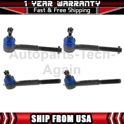 4 extremos de barra de amarre de dirección delantera Mevotech para Chevrolet C1500 1988-1999 Foto 1 de 4