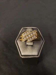 10K GELBGOLD & DIAMANT GRÖSSE 10,75 RING (B26002386) - Bild 1 von 5