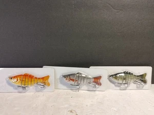 Lote de señuelos para peces de 4" con gancho agudo medio flexible - Imagen 1 de 5