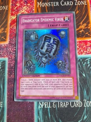 Yu-Gi-Oh! Eradicator Epidemic Virus TDGS-ENSE1 Super Rare Limited Near Mint a1/ - Image 1 of 4