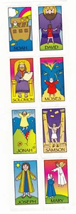 Pegatinas artesanales de libro de recortes religioso muy raras Sandylion J42 - Santos - Imagen 1 de 3