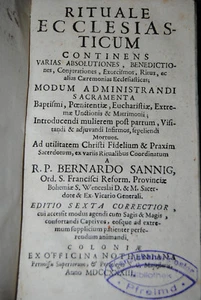 Sannig - Rituali ecclesiasticum... - Esorcismo - 1733 - Foto 1 di 1