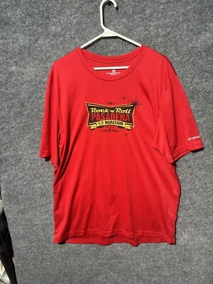 Brooks Running T Shirt Men's X- Large Red Short Sleeve Athletic Tee - Image 1 of 4