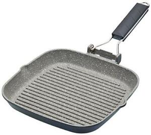 Griddle Pan Master Class Non Stick Induction Safe with Folding Handle 20 cm