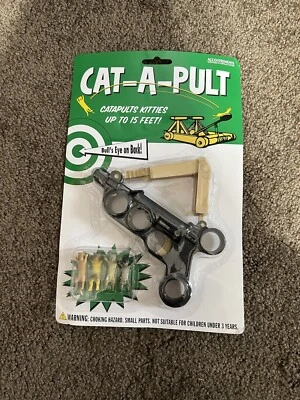Rare Vtg Cat-A-PULT Game Toy Gag Gift - "Catapults Kitties Up To 15 Feet!" NEW - Image 1 of 4