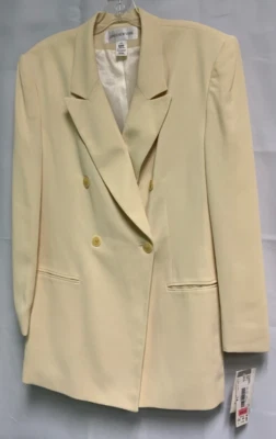 Blazer Jones New York Mujer Doble Pecho Crudo Talla 14 Foto 1 de 4