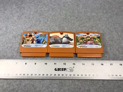 VTech VSmile VMotion Monsters Vs Aliens Kung Fu Panda & Action Mania Cartridges - Image 1 of 4