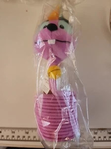 Vintage Bartok The Magnificent Pink Snake Piloff Plush Spring Coil 1999 HTF - Picture 1 of 4