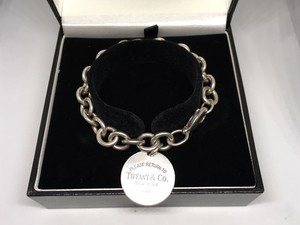 GENUINE SILVER TIFFANY CHUNKY LINK CHAIN 'RETURN TO TIFFANY' TAG BRACELET