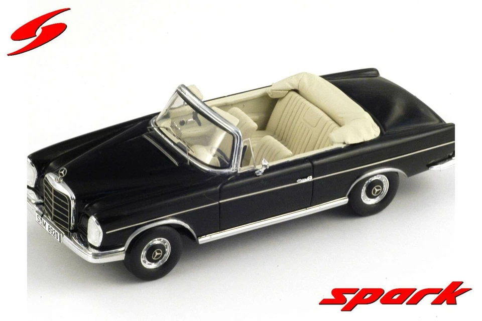 Mercedes Benz 300 Se Cabriolet 1963 W112 S1061 Spark 1/43 Miniatura - Immagine 1 di 1