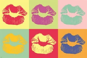 pop art KISS classic poster CUTE COLORFUL COLLECTORS symbolic sexy 20x30 HOT - Picture 1 of 1