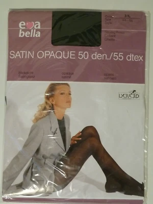 SWISS MADE 50 den SATIN OPAQUE Glanz Strumpfhose,  evabella Gr. L COSMIC Neu OVP - Bild 1 von 4