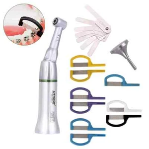 Dental 4:1 Reduction IPR System Contra Angle Handpiece+9pcs Interproximal Strips - Picture 1 of 12