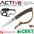 Crkt Biwa 2382 Fixed Blade Knife - Brown/black