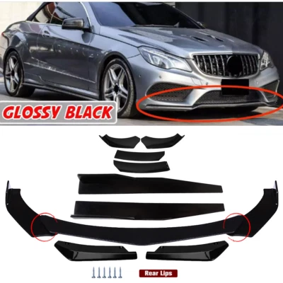 Coupe Sedan Car Front Bumper Lip Spoiler Splitter Body Kit For Mercedes-Benz Foto 1 de 4