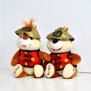 Walt Disney World Bean Bag Plush China Chip And Dale Set of 2 New With Tags - Picture 1 of 7