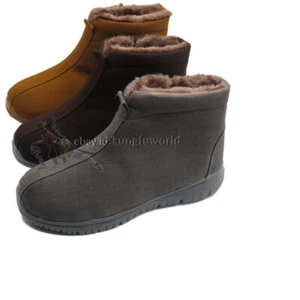 Winter Shaolin Monk Buddhist Shoes Chinese Kung fu Wushu Training Boots - Picture 1 of 7