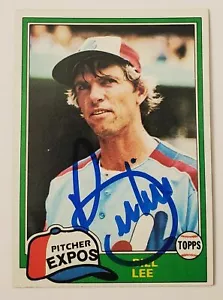 Bill Lee Signed Topps #633 1981 Card "Spaceman" Montreal Expos Red Sox RAD - Picture 1 of 2