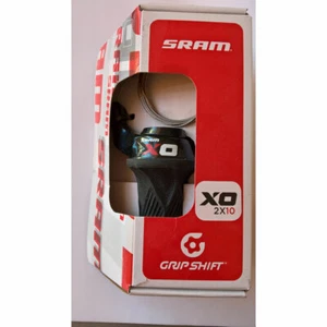Sram Drehgriffschalter X0 Red 2-Gang links + Lock-On Griffe Schwarz/Rot Fahrrad - Bild 1 von 1