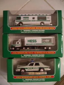 Lot of 3 ~ Hess Miniatures - 2003 - 2006 - 2008 - Picture 1 of 4