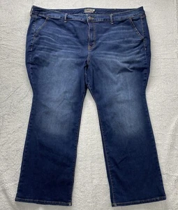 TORRID Jeans Womens 30R Blue Dark Wash Mid-Rise Slim Boot Vintage Stretch - Picture 1 of 13