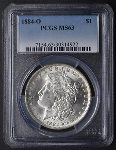 1884-O Morgan Silver Dollar MS63 PCGS New Orleans $1 - COINGIANTS - - Picture 1 of 2