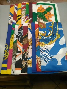 PALIO DI SIENA - TUTTI I 17 FAZZOLETTI DELLE CONTRADE cm 80 x 80 All 17 scarfs - Imagen 1 de 1