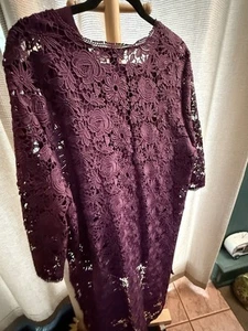 Roaman's Maroon Duster with Pants Set - 20W - Neu ohne Etikett - Bild 1 von 5