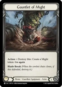 FAB Gauntlet of Might Near Mint Heavy Hitters Flesh and Blood - Picture 1 of 1