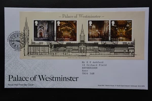 2020 Palace Of Westminster Miniature Sheet FDC London SW1 SHS With Insert Card - Picture 1 of 1