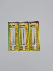 3X GE Replacement Soft White Fluorescent 7 Watts Bulb Tube 400 Lumen, NOS - Picture 1 of 2