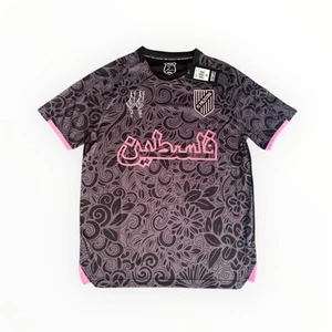 FC Palestina Trikot Schwarz/Pink – Free Palestine – Größe M – Special Edition - Bild 1 von 3