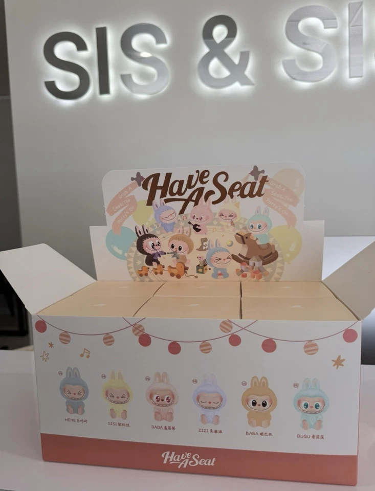 USA-Whole Set Labubu Monsters Have A Seat - 6 Singles 100% Authentic Popmart - Image 1 of 4