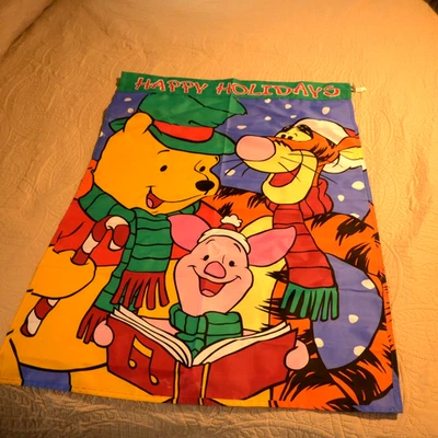 Disney Winnie the Pooh bandera de jardín doble cara medidas 39 x 28 pulgadas Foto 1 de 4