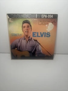 ELVIS PRESLEY EPA 994 STRICTLY ELVIS PICTURE SLEEVE & 45 RECORD. - Picture 1 of 4
